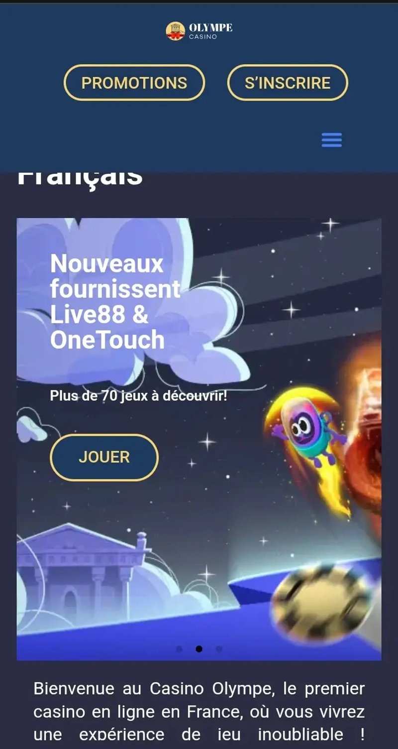 Découvrez l’Olympe Casino : votre nouveau jeu en ligne préféré en France